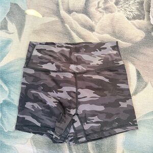 Til You Collapse Women's Gray Camouflage Athletic Shorts